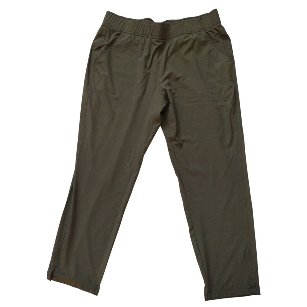 Eddie Bauer Womens Escapelite Slim Ankle Pants Size L Olive Green